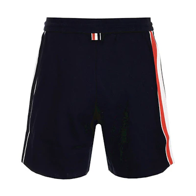 THOM BROWNE RWB Navy Striped Drawstring Shorts Blue MJQ090A-06168-415