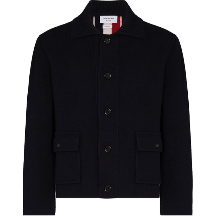 Thom Browne RWB Stripe Shirt Jacket Men’s Blue MKJ069A-Y1019-415