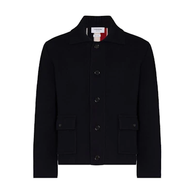 Thom Browne RWB Stripe Shirt Jacket Men’s Blue MKJ069A-Y1019-415