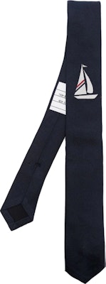 톰브라운 세일보트 자카드 타이 네이비 블루. MNL001AF0390 Buy 톰브라운 세일보트 자카드 타이 네이비 블루. MNL001AF0390