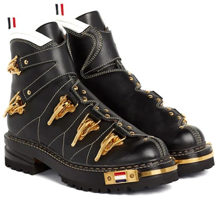 Thom Browne Short Boot 'Black Gold' MFB195A05584001 Order Thom Browne Short Boot 'Black Gold' MFB195A05584001