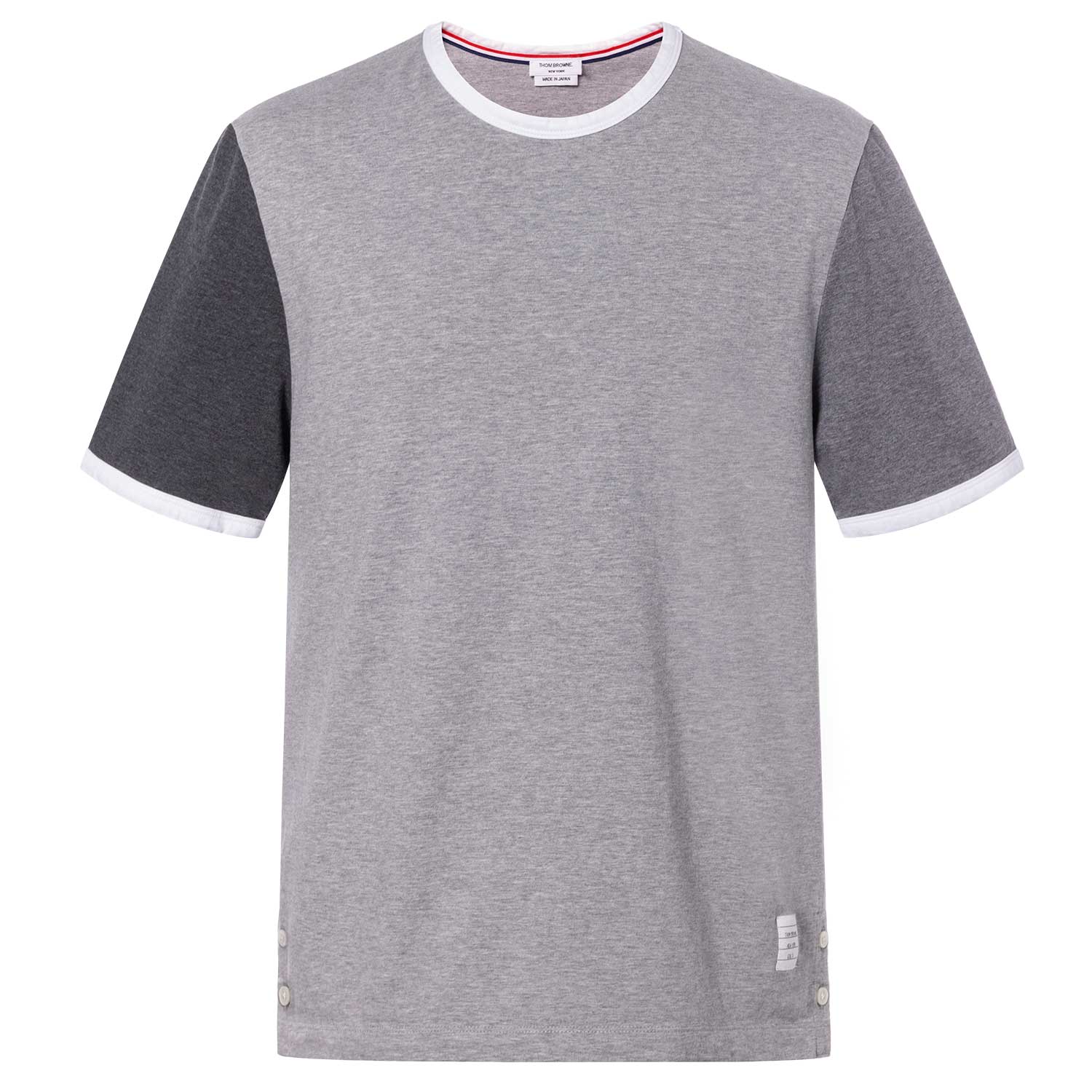 Thom Browne Short Sleeve Cotton T-Shirt Grey MJS083F-00042-982