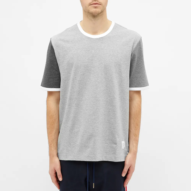 Thom Browne Short Sleeve Cotton T-Shirt Grey MJS083F-00042-982 圖 3