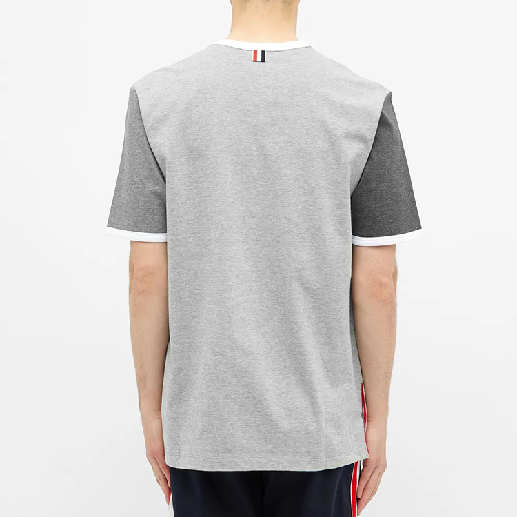 Thom Browne Short Sleeve Cotton T-Shirt Grey MJS083F-00042-982 圖 4