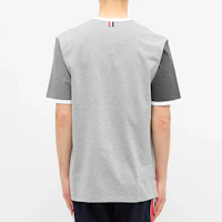 Shop Thom Browne 短袖純棉T恤 灰色 MJS083F-00042-982