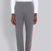Lookbook Thom Browne 側條紋抽繩運動長褲 灰色 MJQ091A-06168-035