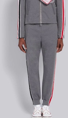 トムブラウン サイドストライプ ドローコード スウェットパンツ グレー MJQ091A-06168-035 Details for トムブラウン サイドストライプ ドローコード スウェットパンツ グレー MJQ091A-06168-035