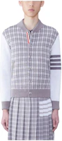 Thom Browne Silk 4-Bar Bomber Jacket Casual Long Sleeve Multi-Color MKJ115A-Y4007-055 Thom Browne Silk 4-Bar Bomber Jacket Casual Long Sleeve Multi-Color MKJ115A-Y4007-055