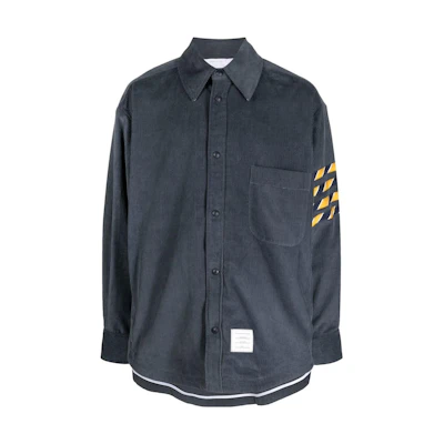 Thom Browne Single-Breasted Notched Collar Jacket Men’s Blue MJO145A-F0220-415