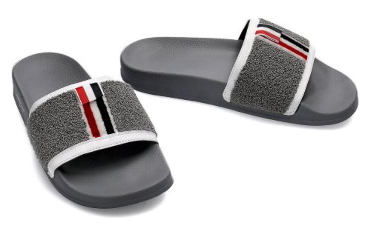 Shop Thom Browne Selipar 'Kelabu Fesyen' MFL054B07686035