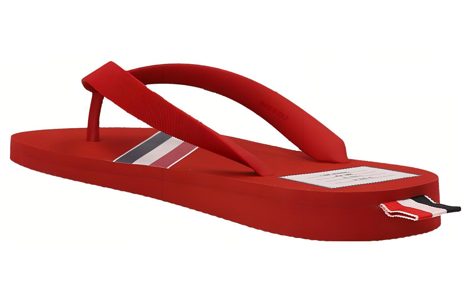 Shop 톰브라운 레드 패션 슬라이드 (Tom Browne Redeu Paesyeon Seullaideu) MFL071A05690600