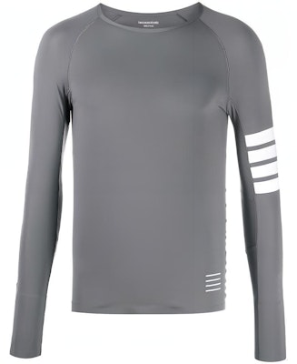 トム ブラウン スリムフィット 4バー 長袖Tシャツ グレー MJA001A-06770-035 Order トム ブラウン スリムフィット 4バー 長袖Tシャツ グレー MJA001A-06770-035