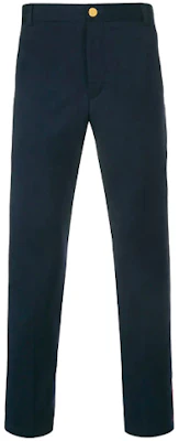 Thom Browne Celana Kasual Slim Fit Kain Wol Model Lurus MTU187A-04348-415 Order Thom Browne Celana Kasual Slim Fit Kain Wol Model Lurus MTU187A-04348-415