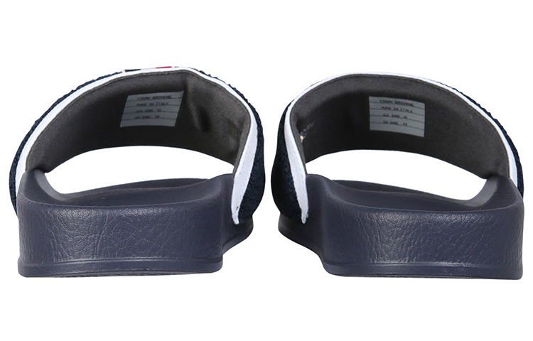 Shop トムブラウン ネイビー スリッポン MFL054A07686415