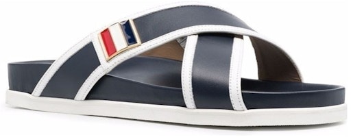 Sandalias Thom Browne Slip-On 'Cuero de Ternera Azul Marino' MFL079A05584415 Order Sandalias Thom Browne Slip-On 'Cuero de Ternera Azul Marino' MFL079A05584415