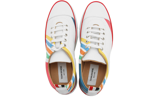 Thom Browne Sneaker 'Multicolor Stripe White' 圖 3