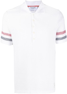THOM BROWNE Polo Blanco Color Sólido Edición Verano Regreso a Clases MJP169-AJ0046-100 Buy THOM BROWNE Polo Blanco Color Sólido Edición Verano Regreso a Clases MJP169-AJ0046-100