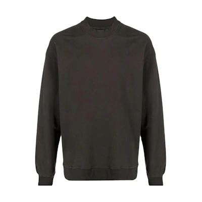 Thom Browne Solid Color Crewneck Long Sleeve Sweatshirt Brown MS108FW21