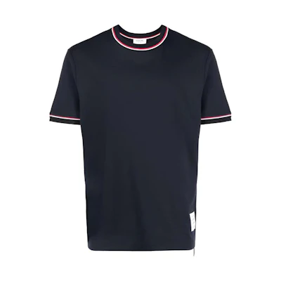 THOM BROWNE Solid Color Crewneck Short Sleeve T-Shirt Men MJS231A-J0055-415