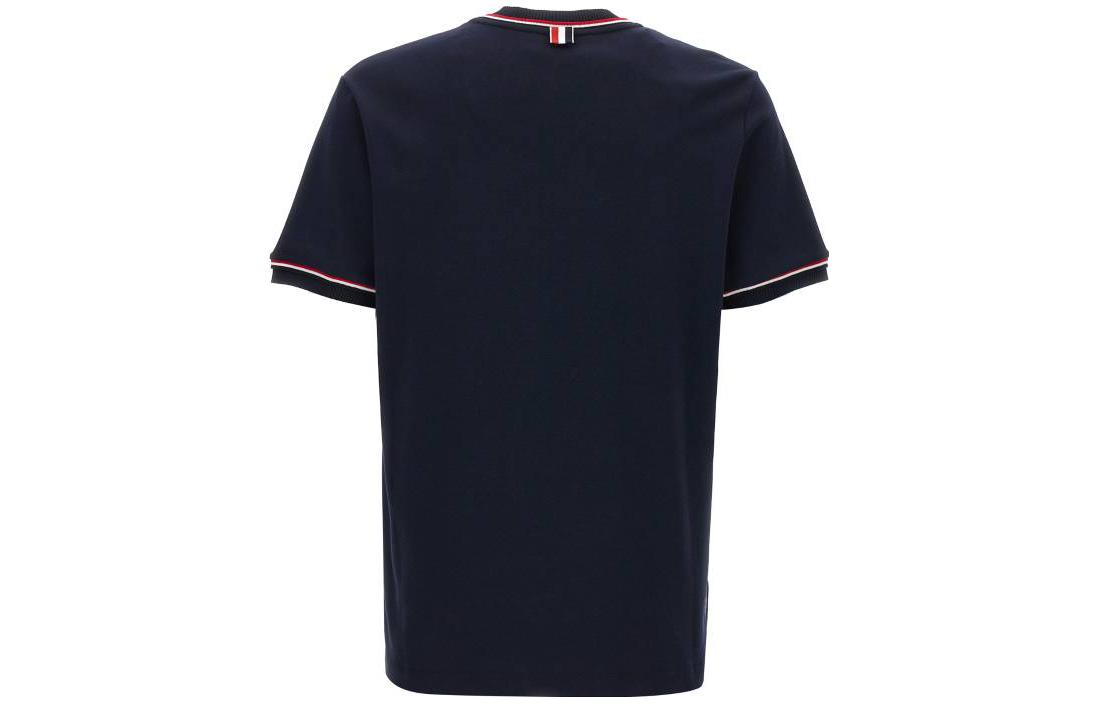 Lookbook THOM BROWNE Camiseta Hombre Manga Corta Cuello Redondo Color Liso. MJS231A-J0055-415