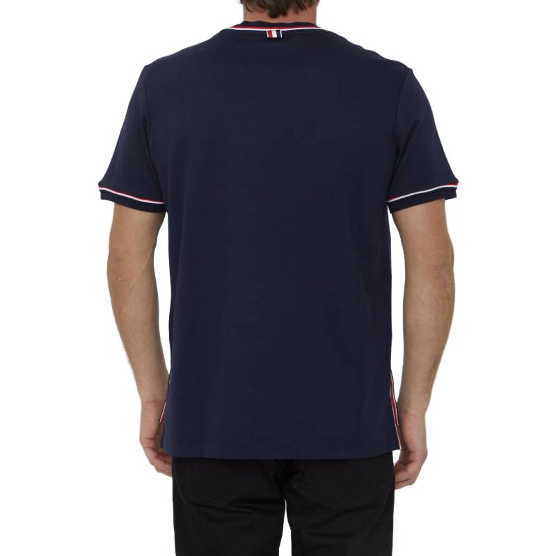 Purchase THOM BROWNE Camiseta Hombre Manga Corta Cuello Redondo Color Liso. MJS231A-J0055-415
