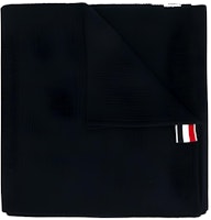 Thom Browne Solid Color Knit Scarf Unisex Couple Style Black. MKS078A00014 Thom Browne Solid Color Knit Scarf Unisex Couple Style Black. MKS078A00014