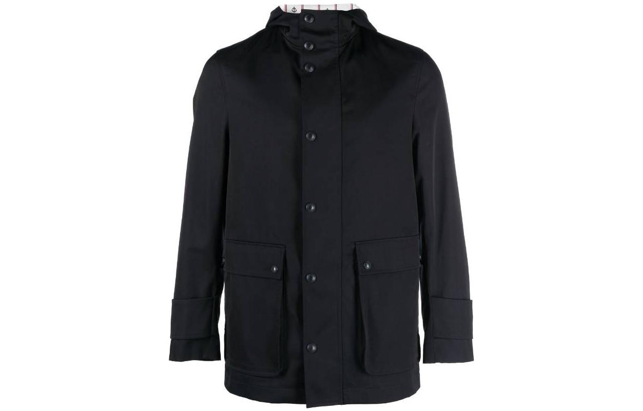 Thom Browne Solid Color Long Sleeve Straight-Cut Jacket MOT078A-F0185-415