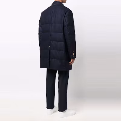 Thom Browne Solid Color Loose Fit Cotton Jacket for Men - Blue MOD001Z-06393-415 Shop Thom Browne Solid Color Loose Fit Cotton Jacket for Men - Blue MOD001Z-06393-415