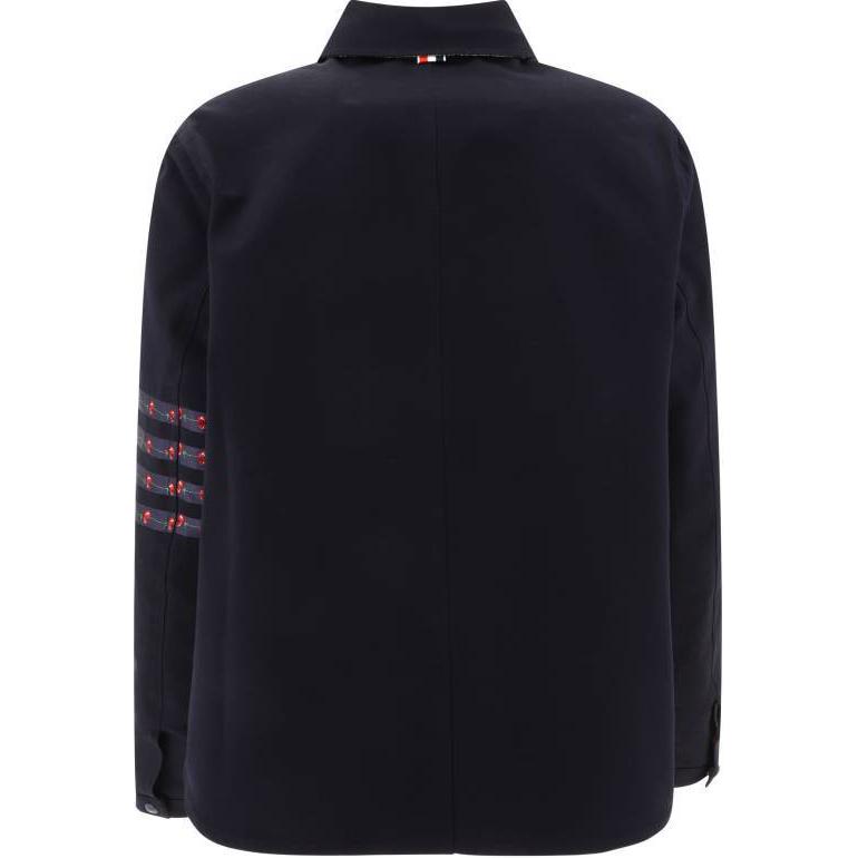 Thom Browne Solid Color Single-Breasted Long Sleeve Jacket Unisex Blue MJO228U-F0704-415 圖 3