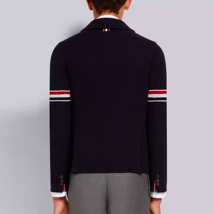 Thom Browne Solid Color Stripe Arm Jacquard Jacket for Men MKJ073A-Y9010-415 圖 5