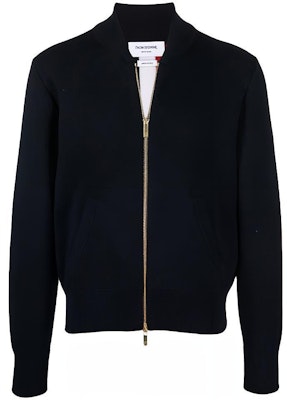 Thom Browne Solid Color Striped Zipper Jacket Long Sleeve. MKJ072A-Y1002-415 Buy Thom Browne Solid Color Striped Zipper Jacket Long Sleeve. MKJ072A-Y1002-415