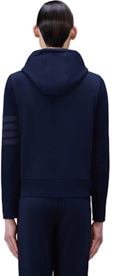 トムブラウン ネイビー ソリッド フォーストライプ スウェットシャツ MJT236A-03377-415 Shop トムブラウン ネイビー ソリッド フォーストライプ スウェットシャツ MJT236A-03377-415