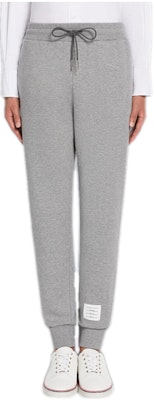 THOM BROWNE Solid Grey Knit Jogger Sweatpants for Men MJQ132A-07339-035 Buy THOM BROWNE Solid Grey Knit Jogger Sweatpants for Men MJQ132A-07339-035