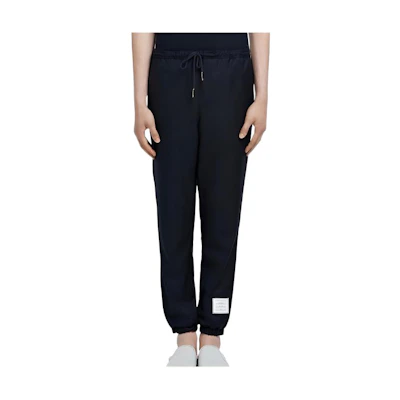 THOM BROWNE Solid Label Drawstring Sweatpants Casual Pants for Men. MTT011-A00626-415