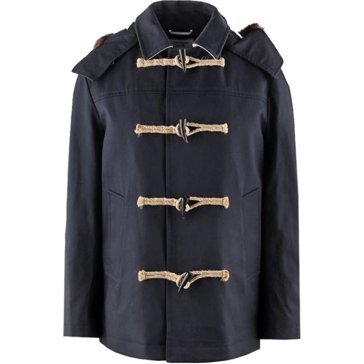 Thom Browne Solid Navy Blue Slim-Fit Long Sleeve Hooded Jacket MOU509X-00249-415