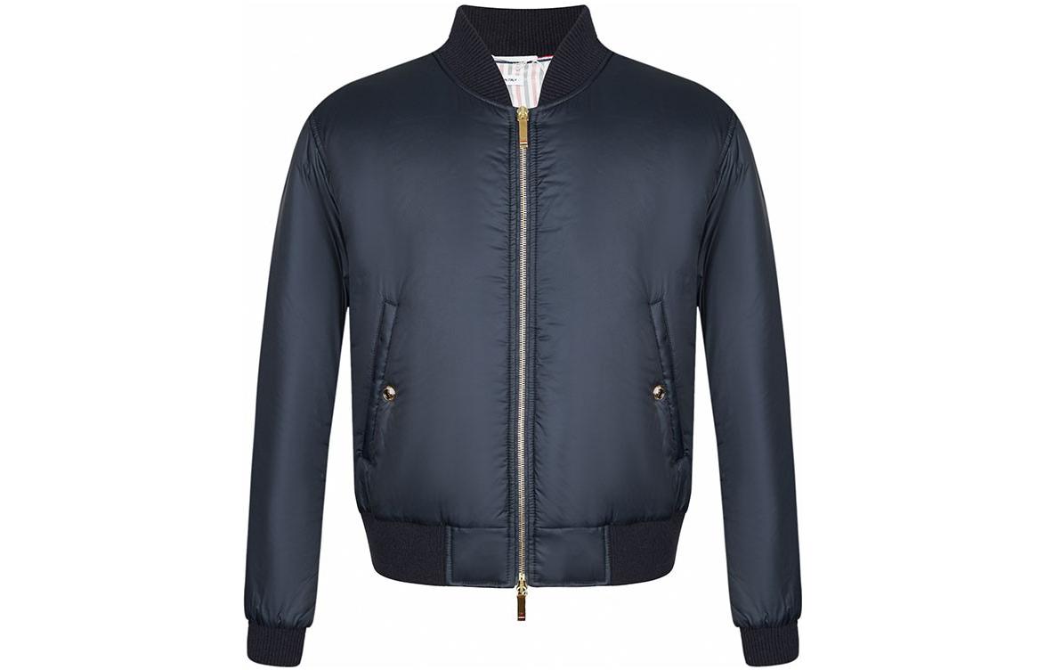 Thom Browne Solid Side-Zip Pocket Jacket Navy Blue MJD043X-05411-415