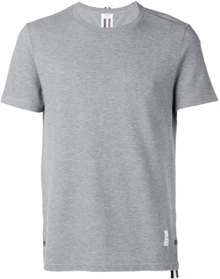 THOM BROWNE Solid Stripe Crewneck Casual Short Sleeve Tee Men’s Grey MJS056A00050 Order THOM BROWNE Solid Stripe Crewneck Casual Short Sleeve Tee Men’s Grey MJS056A00050