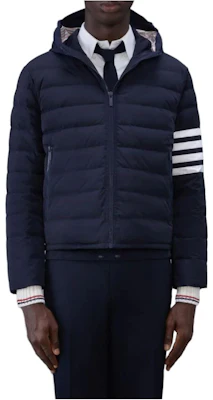THOM BROWNE Solid Stripe Hoodie Jacket - Navy Blue MJD087X-07259-415 Buy THOM BROWNE Solid Stripe Hoodie Jacket - Navy Blue MJD087X-07259-415