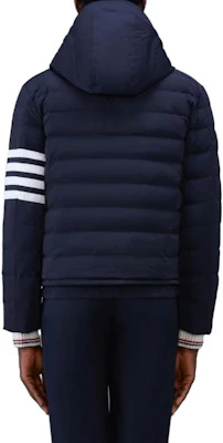 THOM BROWNE Solid Stripe Hoodie Jacket - Navy Blue MJD087X-07259-415 Lookbook THOM BROWNE Solid Stripe Hoodie Jacket - Navy Blue MJD087X-07259-415