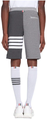 THOM BROWNE Celana Pendek Pria Abu-Abu Solid Stripe Summer MJQ012F-00535-982 Lookbook THOM BROWNE Celana Pendek Pria Abu-Abu Solid Stripe Summer MJQ012F-00535-982