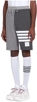 THOM BROWNE Celana Pendek Pria Abu-Abu Solid Stripe Summer MJQ012F-00535-982 Shop THOM BROWNE Celana Pendek Pria Abu-Abu Solid Stripe Summer MJQ012F-00535-982