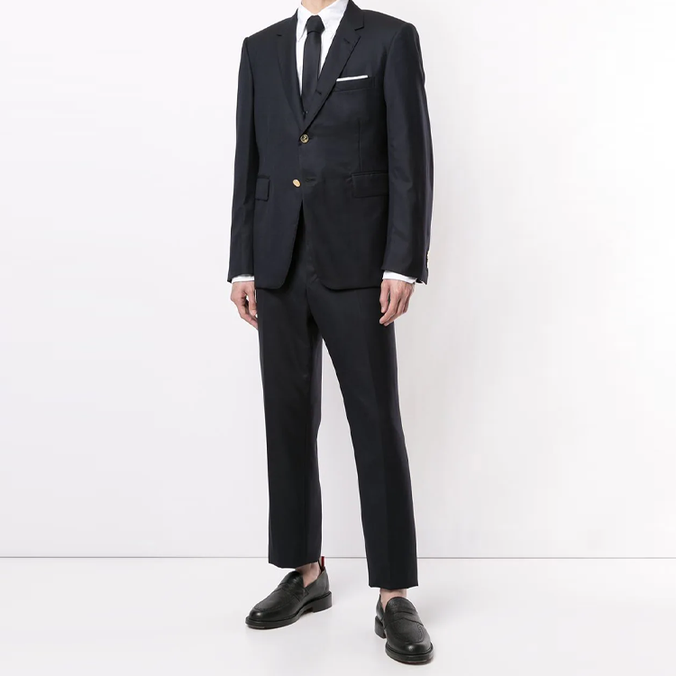 Lookbook THOM BROWNE Solid Two-Piece Single-Breasted Suit Black MSC001A-00626-015