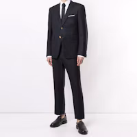 Lookbook THOM BROWNE 黑色單排扣兩件式西裝 MSC001A-00626-015