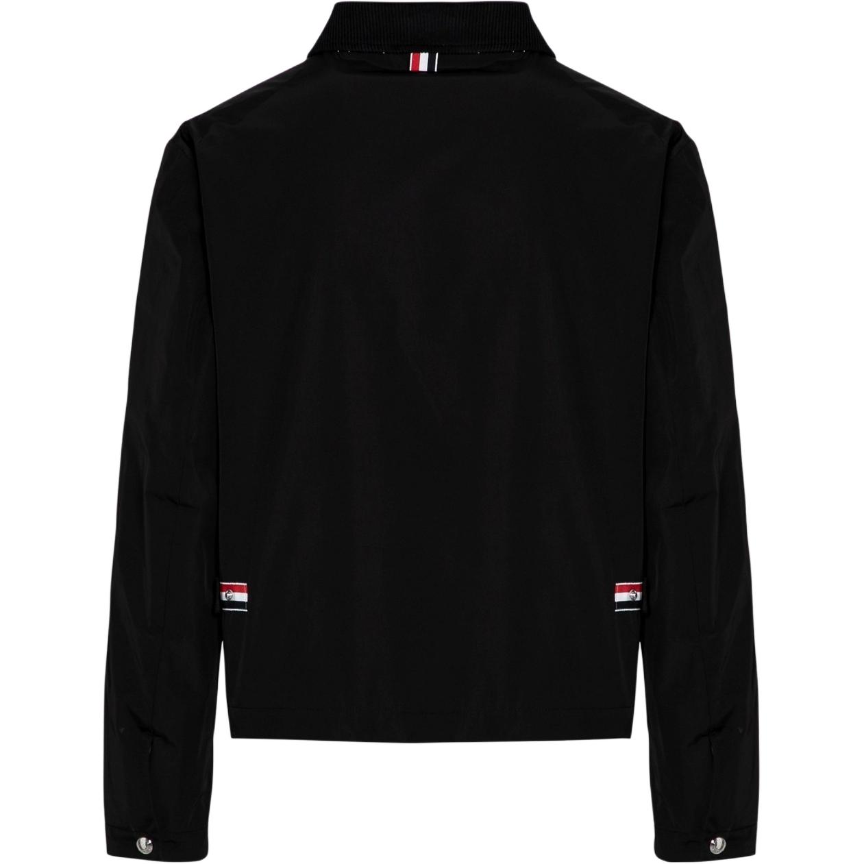 Thom Browne Solid Zip-Up Collared Jacket Long Sleeve Black MJO221C-07110-001 圖 3