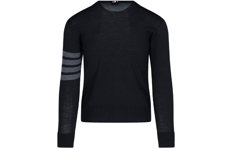 THOM BROWNE SS21  Black Striped Wool Pullover Sweater Long Sleeve. MKA002B-00014-001 圖 3