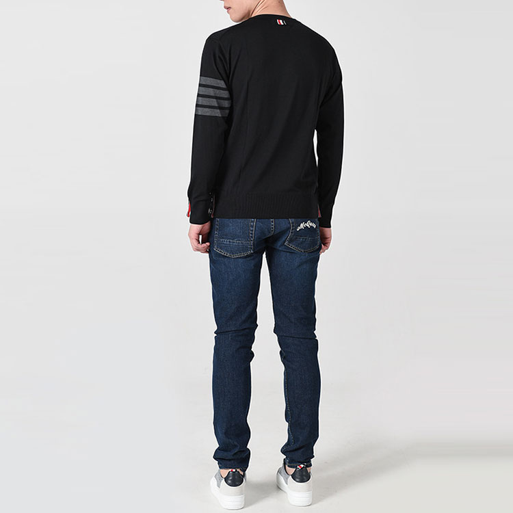 THOM BROWNE SS21  Black Striped Wool Pullover Sweater Long Sleeve. MKA002B-00014-001 圖 6