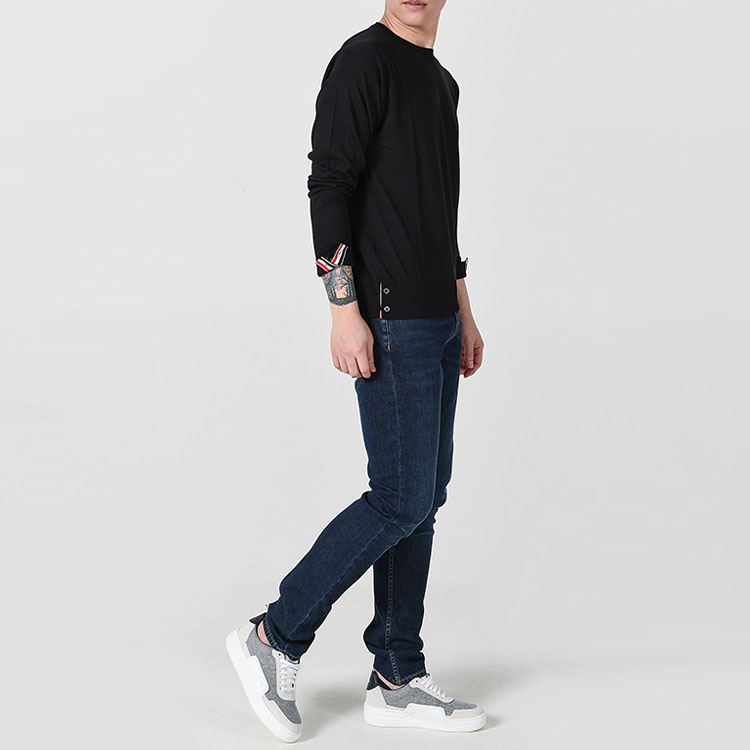 THOM BROWNE SS21  Black Striped Wool Pullover Sweater Long Sleeve. MKA002B-00014-001 圖 7