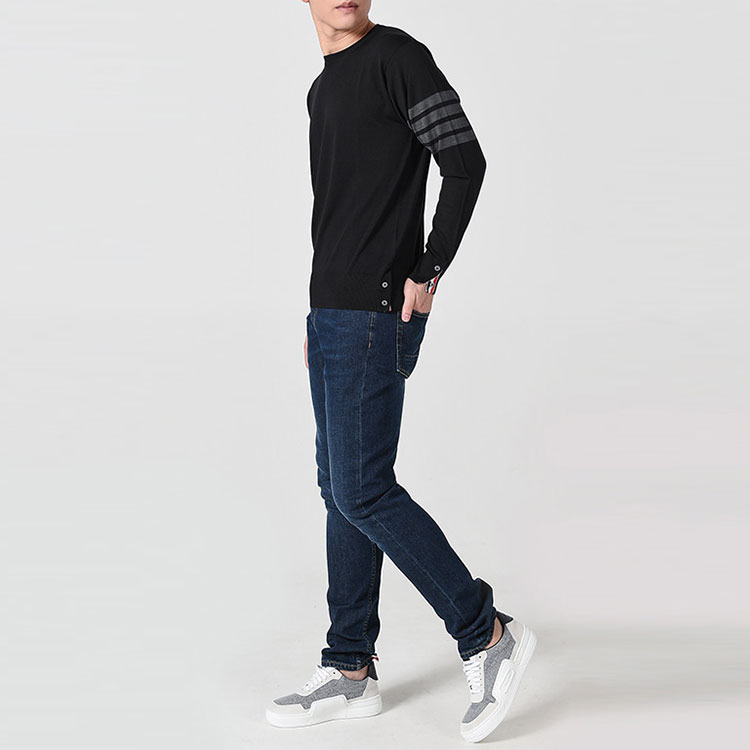 THOM BROWNE SS21  Black Striped Wool Pullover Sweater Long Sleeve. MKA002B-00014-001 圖 9