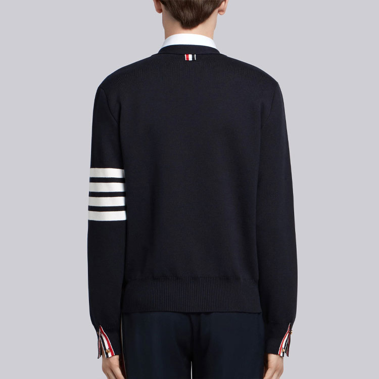 THOM BROWNE SS21 Blue Four-Bar Classic Knit Cardigan Jacket MKC171A-00219-415 圖 6
