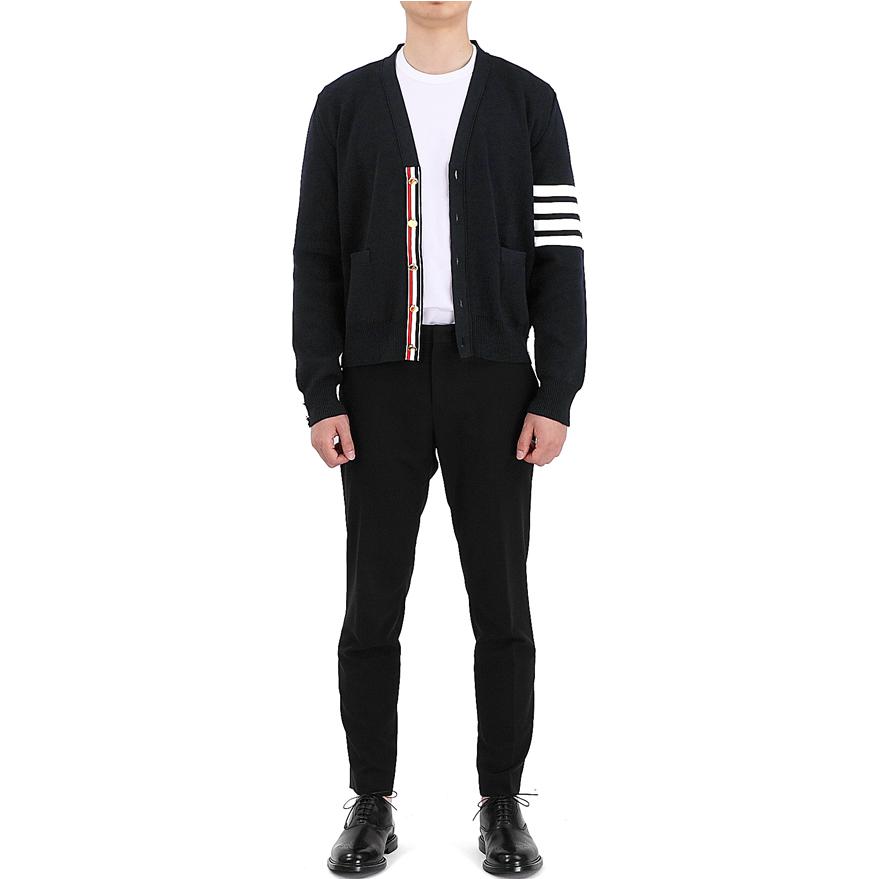 THOM BROWNE SS21 Blue Four-Bar Classic Knit Cardigan Jacket MKC171A-00219-415 圖 8